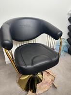 Kapperstoel zwart goud, Handtassen en Accessoires, Uiterlijk | Haarverzorging, Ophalen, Zo goed als nieuw