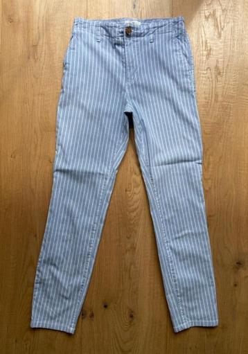 Pantalon bleu ciel ligné H&M Taille 36 beschikbaar voor biedingen