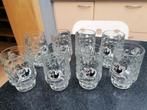 8 bierglazen met oor, mug, glas 't kraainest Steenokkerzeel, Verzamelen, Ophalen of Verzenden, Zo goed als nieuw, Bierglas