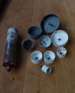 set van 10 diverse klokboren / gatzagen, Ophalen, Gebruikt