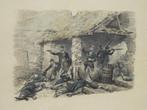 1886 Edouard DETAILLE Frans-Duitse oorlog soldaten slagveld, Antiek en Kunst, Ophalen of Verzenden
