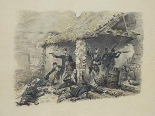1886 Edouard DÉTAILLÉ Fr. champ de bataille, soldats guerre, Antiquités & Art, Art | Peinture | Classique, Enlèvement ou Envoi