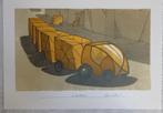 Lithographie originale de Schuiten : Le Tractainer, Enlèvement ou Envoi, Une BD, Comme neuf, Luc Schuiten