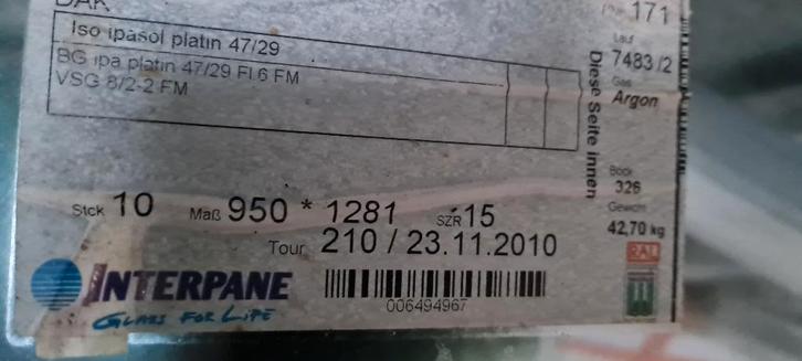 double vitrage résistant au soleil, Bricolage & Construction, Vitres, Châssis & Fenêtres, Comme neuf, Autres types, 120 à 160 cm