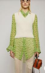 Acne Studios ; 100 % zijden doorknoopshirt 40., Kleding | Dames, Maat 38/40 (M), Nieuw, Ophalen of Verzenden, Groen