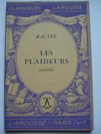 3. Racine Les plaideurs comédie Classiques Larousse 1941, Comme neuf, Europe autre, Jean Racine, Envoi