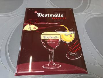 Westmalle reclamebord metaal beschikbaar voor biedingen