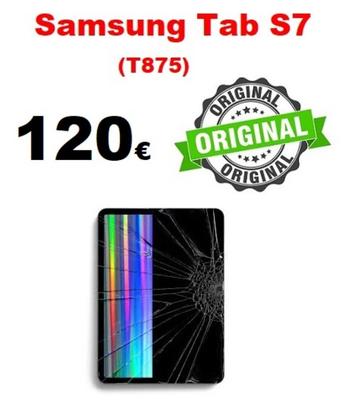 Réparation écran Samsung Tab S7 (T875) à Bruxelles Garantie, Télécoms, Enlèvement, Samsung