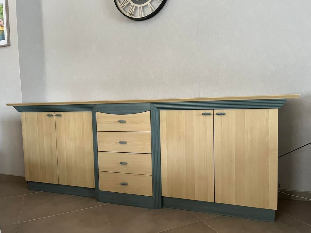 Dressoir + Vitrine + TV Meubel, Huis en Inrichting, Complete eetkamers, Gebruikt, Ophalen
