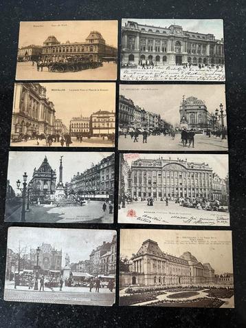 8 cartes postales Bruxelles