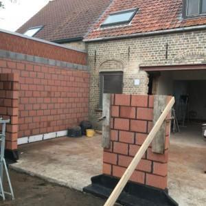 Poutrel steken werken.Ruwbouw werken.0465826053 beschikbaar voor biedingen