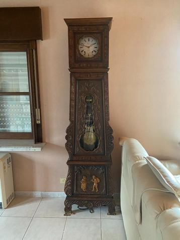 Staande Comtoise klok met Harpslinger beschikbaar voor biedingen