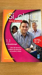 Si claro 1.1 nuevo - curso de espanol. Spaans leerboek, Ophalen of Verzenden, Zo goed als nieuw, Overige vakken, Ribas