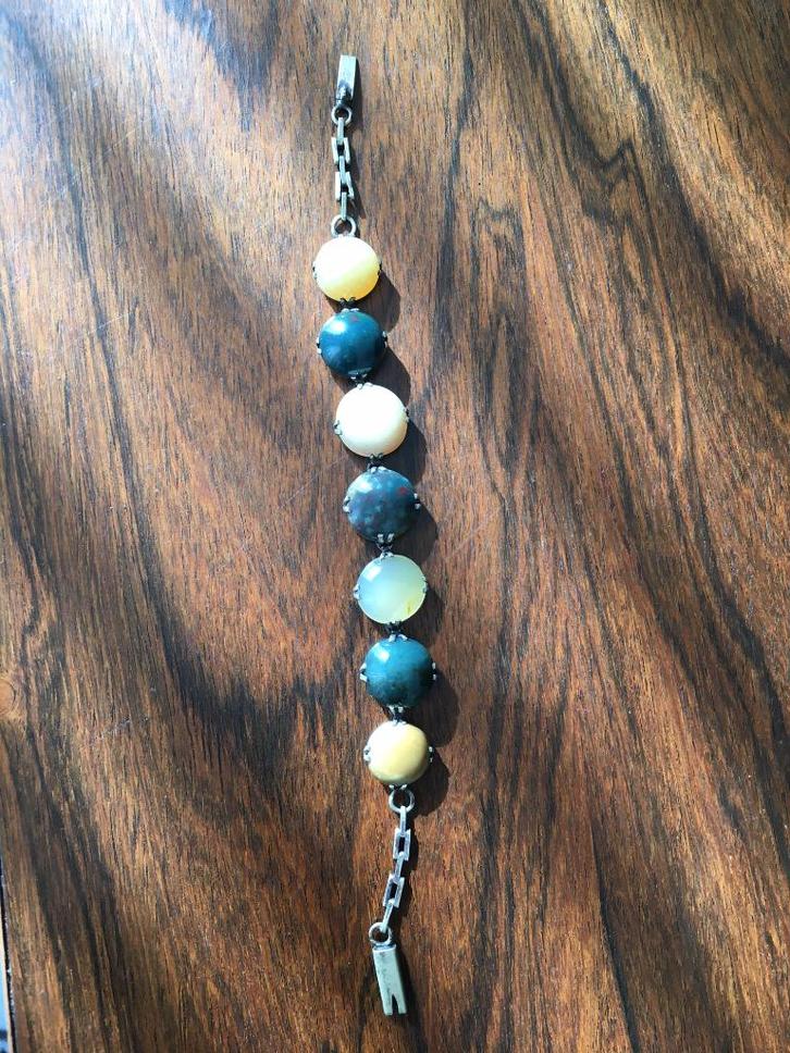 Armband & halsketting (1920/30), Handtassen en Accessoires, Armbanden, Gebruikt, Overige materialen, Ophalen