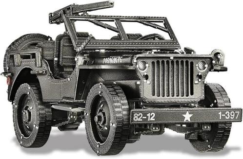 Piececool 3D puzzel van metaal Willys MB auto GRATIS LEVERIN, Hobby en Vrije tijd, Modelbouw | Auto's en Voertuigen, Nieuw, Auto