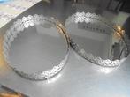 2 elegante ovale spiegelende sierschotels, Verzamelen, Porselein, Kristal en Bestek, Overige materialen, Bord of Schaal, Gebruikt