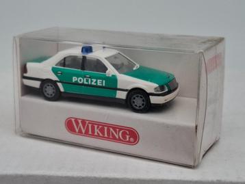 Mercedes Benz C200 politie - Wiking 1/87 beschikbaar voor biedingen