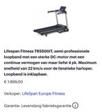 Lifespan Fitness TR5500iT, semi-professionele loopband, Sport en Fitness, Fitnessapparatuur, Overige materialen, Benen, Gebruikt