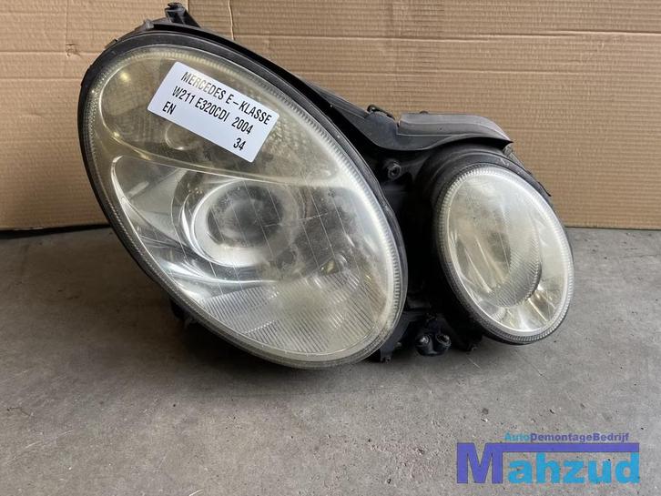 MERCEDES E-KLASSE W211 Rechts koplamp headlight RHD Engels, Auto-onderdelen, Verlichting, Mercedes-Benz, Gebruikt