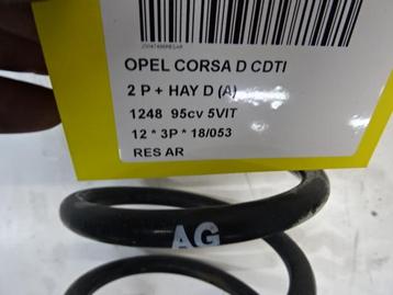 RESSORT DE SUSPENSION ARRIERE Opel Corsa D (01-2006/12-2014), Utilisé, Opel