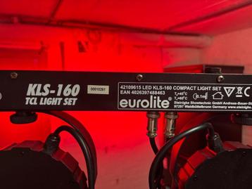 Te koop: Eurolite KLS-160 TCL Light Set – €135 (richtprijs,, Enlèvement, Comme neuf, Lumières, Commande sonore