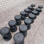 Technogym pu dumbells set  26 kilo tot 40 kilo, Ophalen, Zo goed als nieuw