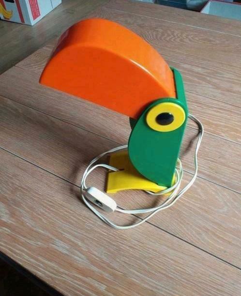 Vintage Toekan Lamp 1970 Old Timer Ferrari, Huis en Inrichting, Lampen | Vloerlampen, Zo goed als nieuw, Minder dan 100 cm, Overige materialen