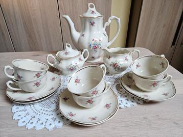 Prachtig, vintage 15-delig koffieservies, Enlèvement