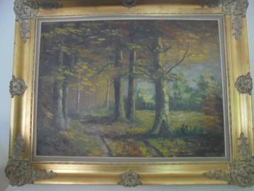 Schilderij op doek met kader louis xv beschikbaar voor biedingen