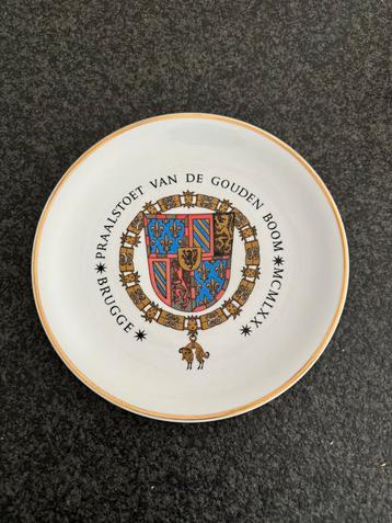 Sierbord Gulden Boomstoet Brugge 1970  beschikbaar voor biedingen