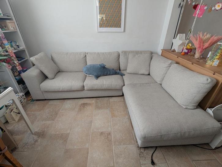 Zetel met chaise longue, Huis en Inrichting, Zetels | Zetels en Chaises Longues, Ophalen