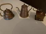 3 belles miniatures anciennes en cuivre., Antiquités & Art, Enlèvement ou Envoi, Cuivre