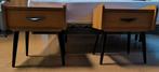 2.vintage/retro/midcentury nachtkastjes, Huis en Inrichting, Slaapkamer | Nachtkastjes, Ophalen