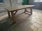 Robuuste boerentafel 220 cm lang, Huis en Inrichting, Tafels | Eettafels, Ophalen, Gebruikt
