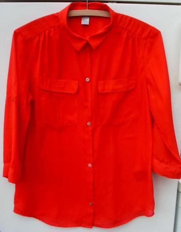 Rode blouse van H&M maat 38