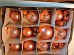 Kerstballen zalmroze drie dozen, Ophalen, Zo goed als nieuw