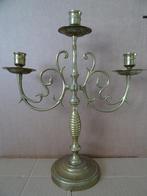 Grand bougeoir grand chandelier en cuivre bougeoir 38cm 1950, Bronze ou Cuivre, 25 à 50 cm, Chandelier, Utilisé