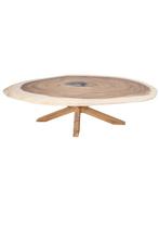 Grote ovale eettafel met houten poot, Neuf, Enlèvement, 200 cm ou plus, Cinq personnes ou plus