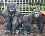 Koppel gorilla beelden, Nieuw, Kunststof, Ophalen of Verzenden, Dierenbeeld