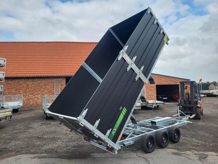 Nieuwe kipper met franse deuren. 4m x 2m x 1m20., Auto diversen, Aanhangers en Bagagewagens, Nieuw, Ophalen