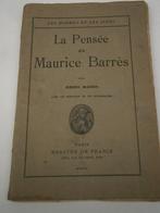 1909 De gedachte van Maurice Barrès, Ophalen of Verzenden, 19e eeuw, Gelezen