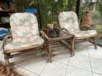 Rotan loungeset., Ophalen, Gebruikt, Rotan