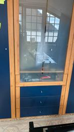 Kleerkast 280 L houtfineer en glas, Huis en Inrichting, Ophalen, 200 cm of meer, Zo goed als nieuw, 200 cm of meer