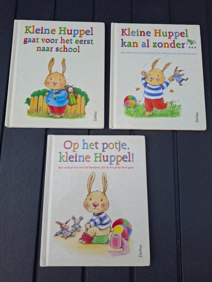 Set van 3 voorleesboekjes – Konijntje Kleine Hupel, Boeken, Kinderboeken | Baby's en Peuters, Zo goed als nieuw, 1 tot 2 jaar