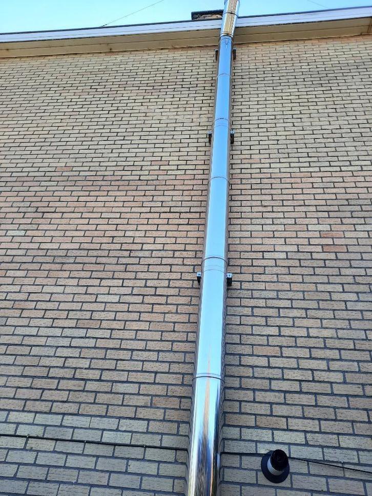 Inox schouwpijpen, Doe-het-zelf en Bouw, Verwarming en Radiatoren, Zo goed als nieuw, Overige typen, Ophalen