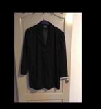Lange zwarte jas type blazer., Comme neuf, Noir, Dominique, Taille 46 (S) ou plus petite