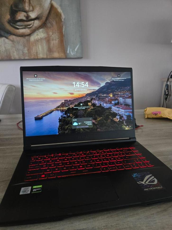 PC Portable Gaming MSI GF65 10SDR-698BE SZ 15 – Puissant & L, Computers en Software, Desktop Pc's, Gebruikt, SSD, Gaming, Ophalen
