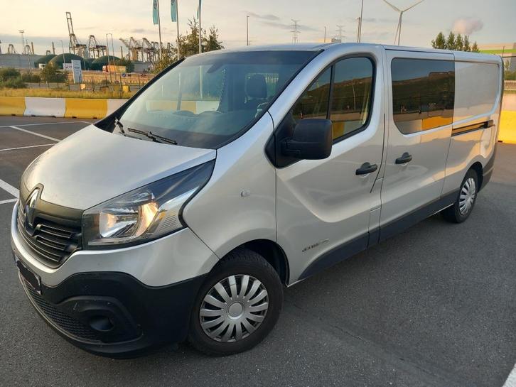 Renault Trafic 1.6dci 2017 dubbele cabine, L2H1 euro 6b, Auto's, Bestelwagens en Lichte vracht, Particulier, 4x4, ABS, Achteruitrijcamera