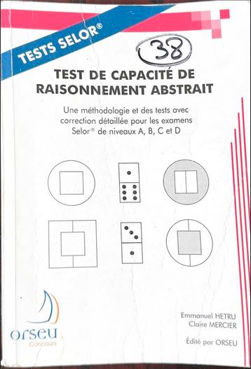 Livre "Test de raisonnement abstrait" - Selor (PDF)