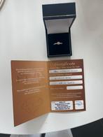 Ring met certificaat 18kt witgoud, Handtassen en Accessoires, Ringen, Ophalen of Verzenden, Zo goed als nieuw